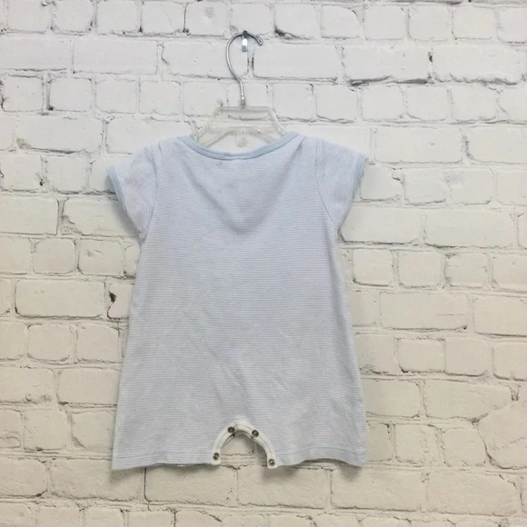 *SOLD* Magnolia Baby 18M Football Stripe Romper - Picture 4 of 5